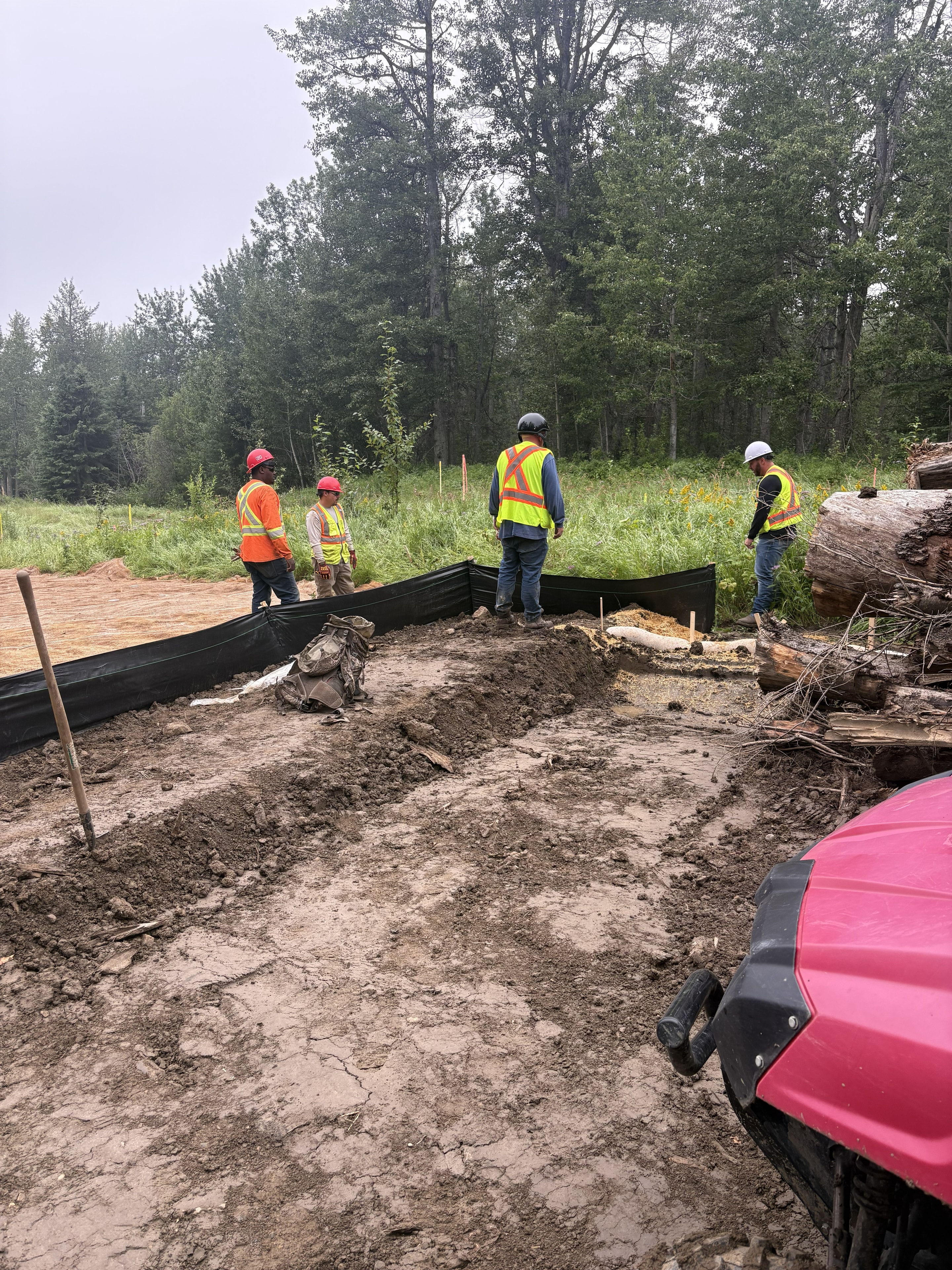 RWS Ventures wildlife monitoring crew at an active worksite